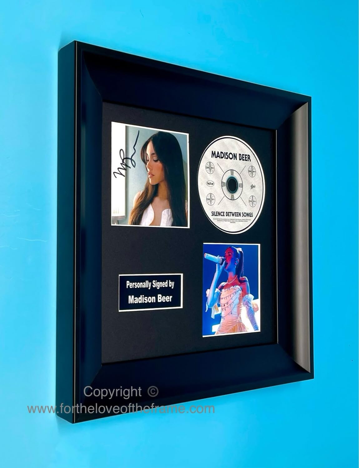 Amazon.com: Madison Beer Signed Silence Between Songs Album Cover