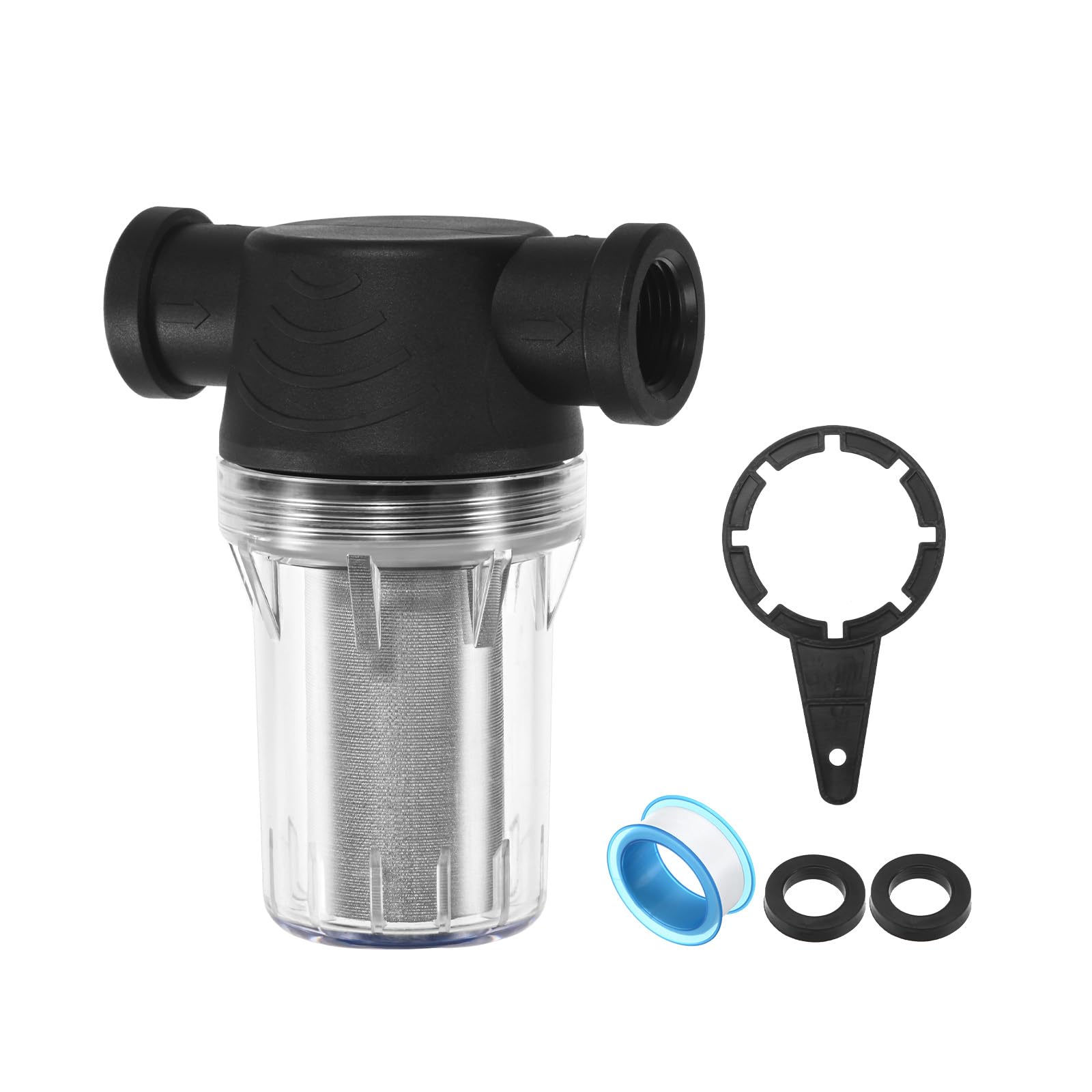 M METERXITY Water Pump Strainer with 250 Mesh Stainless Steel Filter Screen
