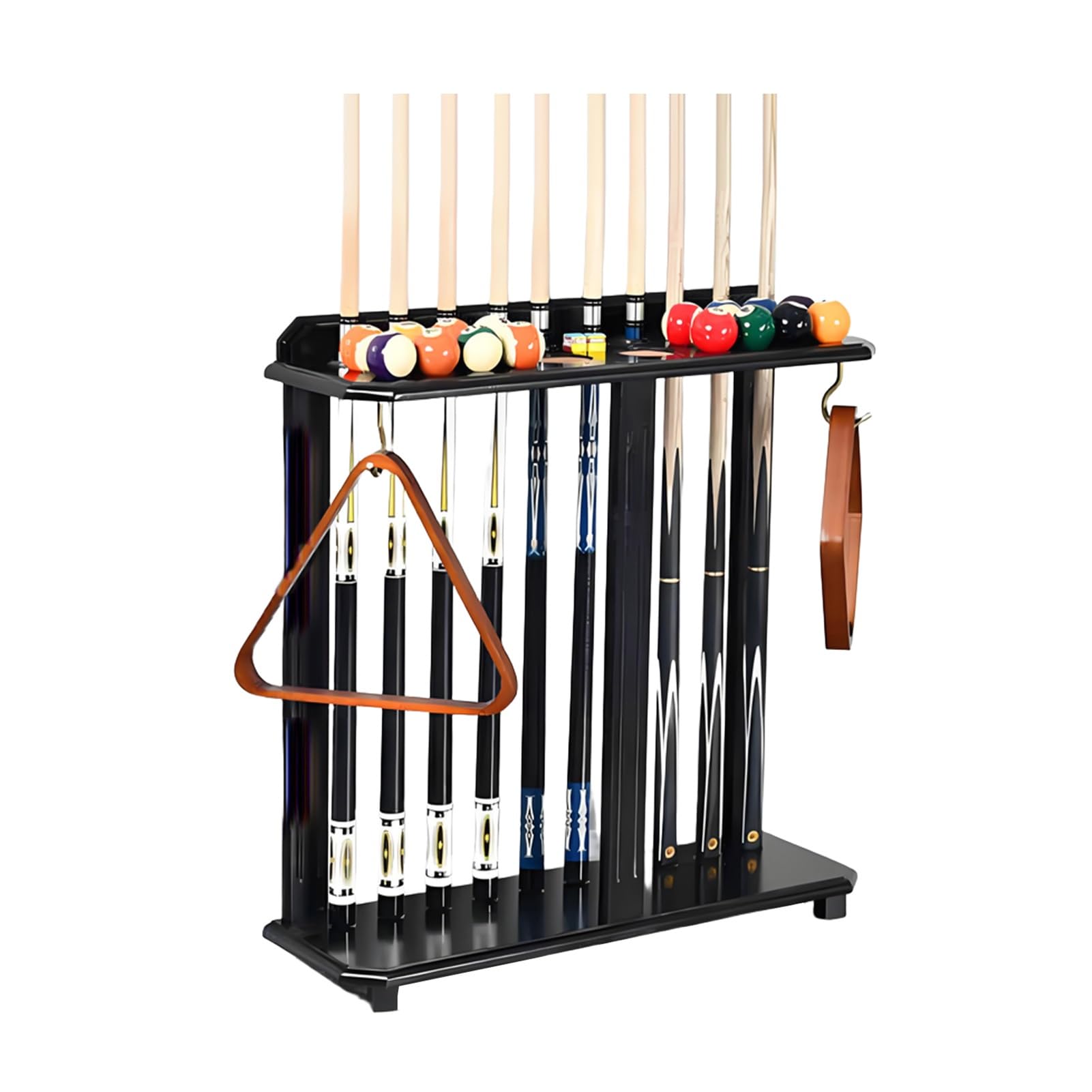 Porte-queue en bois massif, l'esprit du billard traditionnel chez vous