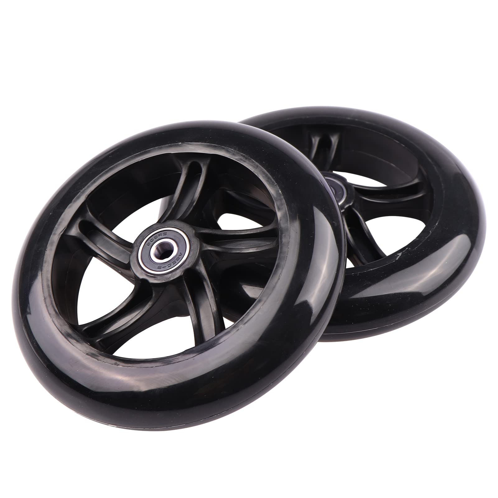 Ruedas de repuesto de scooter de oscilación trasera de 145 mm para Yvolution Y Fliker Lift Tallando Scooters (negro)