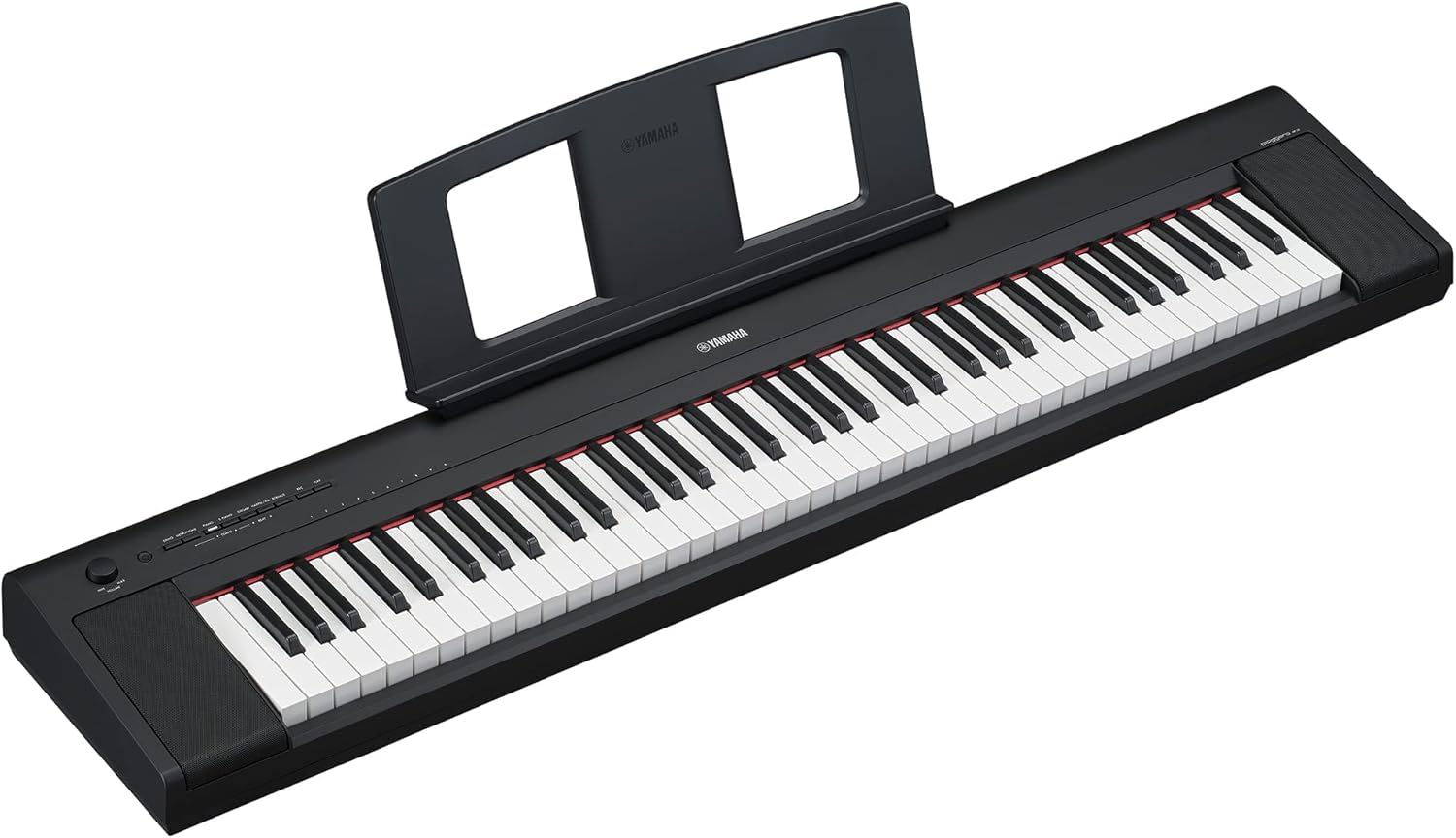 Yamaha Tastiera digitale NP-35 Piaggero con 76 tasti graduati sensibili al tocco in dotazione con cuffie HPH-150, supporto per tastiera L-2C e pedale Sustain