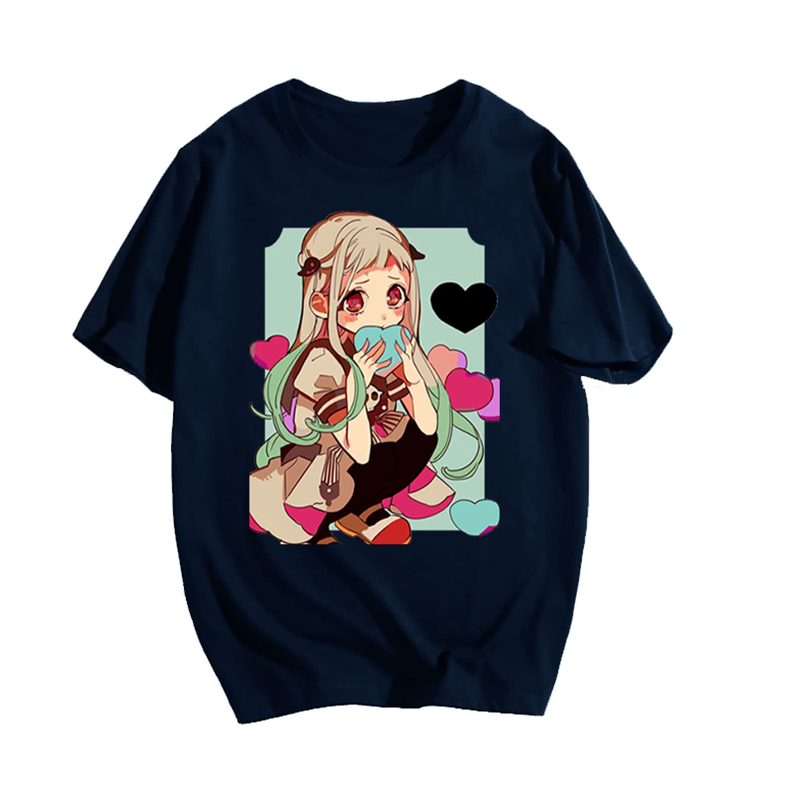 Famesale Men's # 3 Toilet Bound Hanako Kun T-Shirt Yashiro Nene Short Sleeve Crew Neck T-Shirts Harajuku Anime T-Shirt For Wo