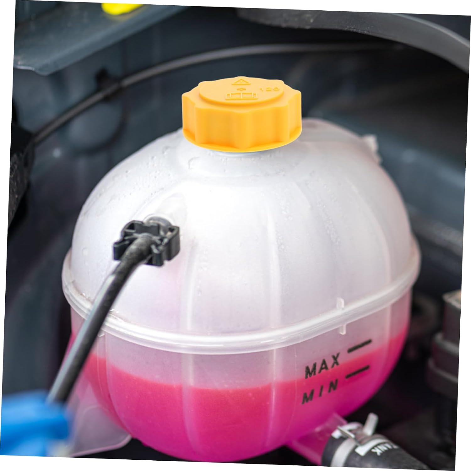 Luxshiny Engine Reservoir Cap Cover Radiator Coolant Tank Cap Leak Car Part No Tools Needed