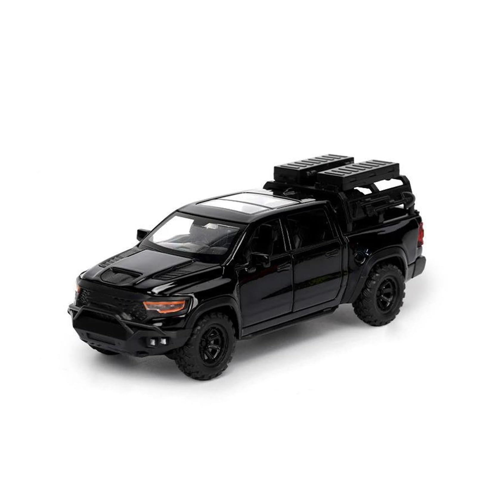 Modellino Pressofuso Auto in Scala 1:32 per Dodge per RAM 1000 per TRX per Mammoth per Pickup Modelli di Auto in Lega Modellismo in Metallo Collezionismo(Nero)