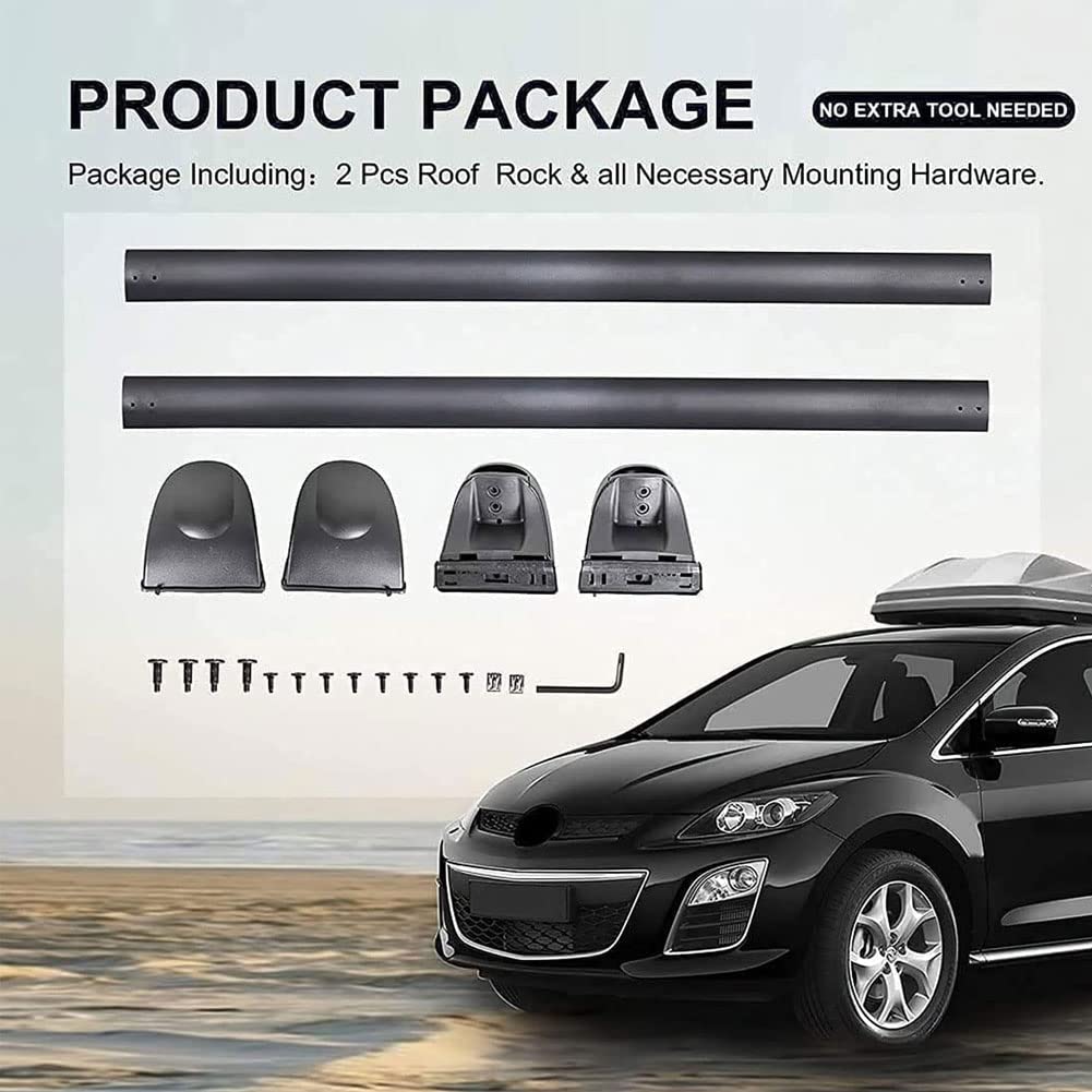 Bagażnik dachowy do samochodu Poprzeczki poprzeczne, Auto poprzeczka Szyny nośne Bagażnik dachowy Top Racks Aluminiowy rowerowy bagażnik dachowy do Cargo Top Ski Snowboard