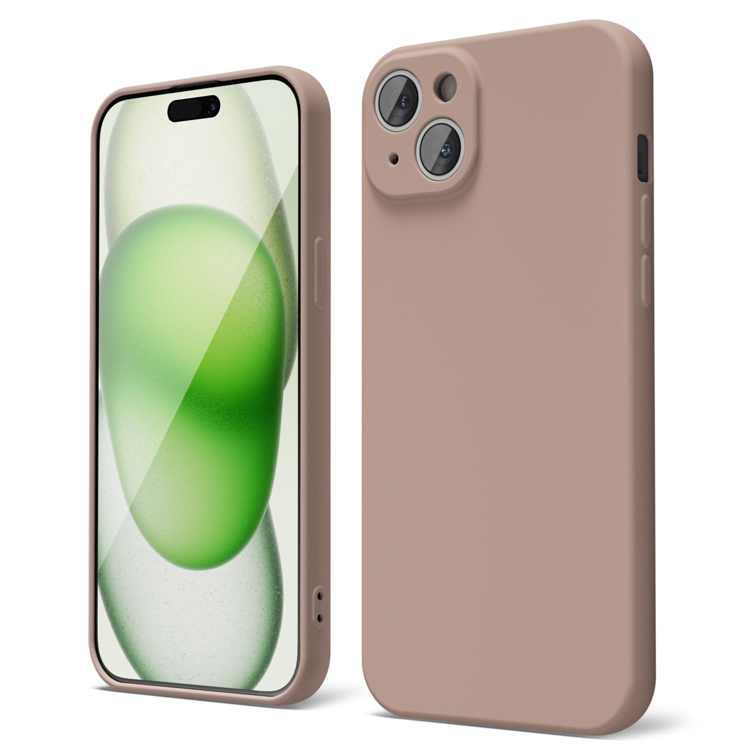 oakxco for iPhone 16 Pro Max Case Liquid Silicone, Soft Rubber Gel Elegant Aesthetic Basic Simple Cover, Cute Thin Slim TPU Matte Solid Color Plain Smooth Case for Women Girl, Light Pink — view 1375