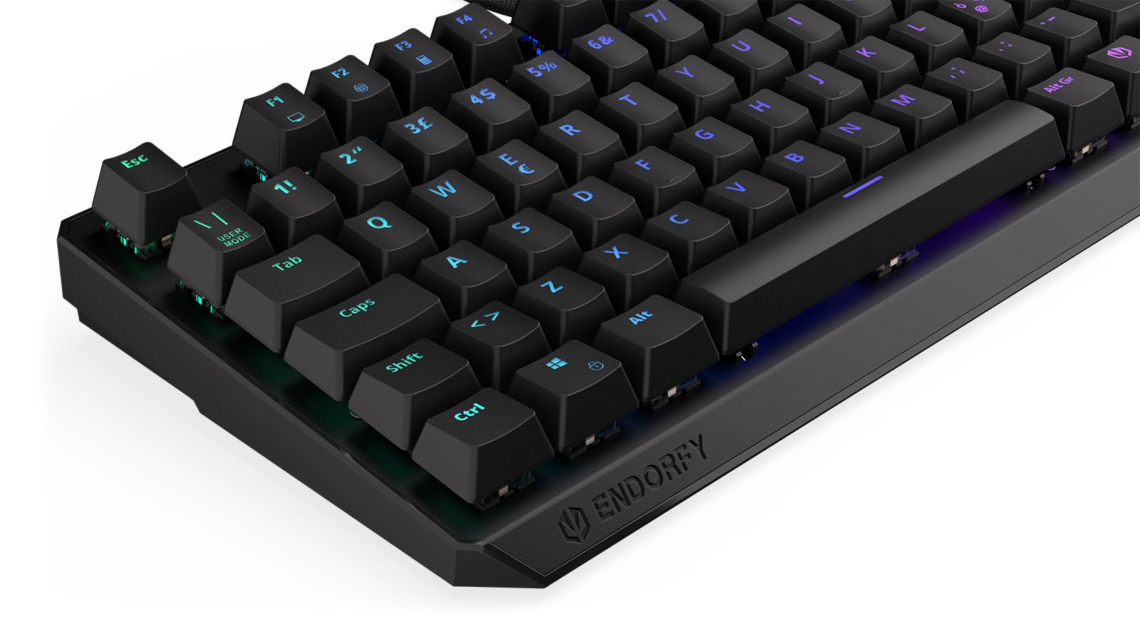 ENDORFY Thock TKL IT Brown, switch Kailh Brown, tastiera meccanica TKL 80%, layout Italiano, keycaps in ABS, EY5G003