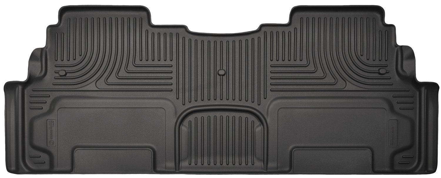 Weatherbeater Floor Mats | Fits 2008-2017 Buick Enclave; 2009-2017 Chevrolet Traverse; 2007-2017 GMC Acadia; 2007-2010 Saturn Outlook w/2nd Row Bucket Seats | 2nd Row, 1-pc Black - 19211