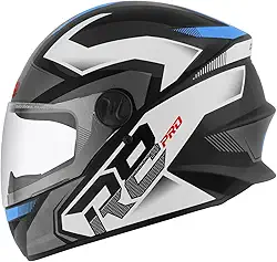 CAPACETE FECHADO PRO TORK R8 PRO BRILHANTE PRETO - AZUL TAM. 58