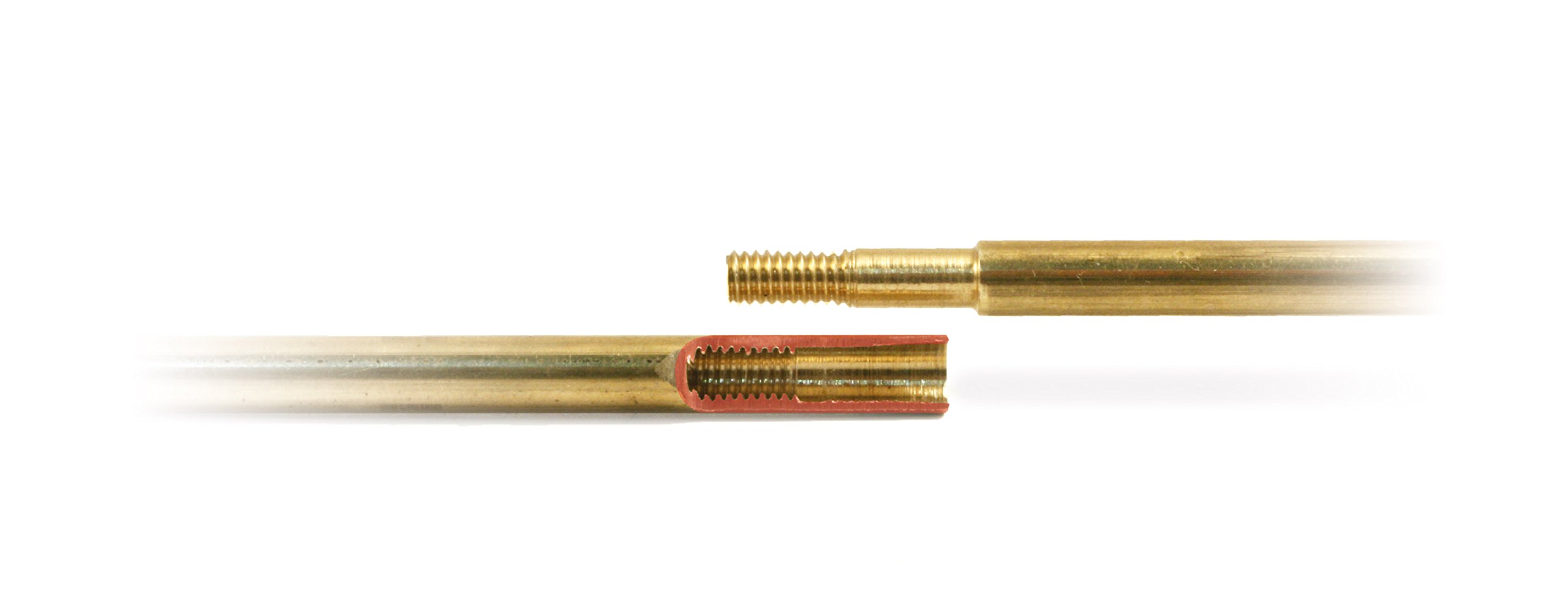 Niebling Putzstock Kunststoffummantelt (Ab Kaliber 5,56 mm/Kaliber .22) mit Kugellager und M4-Innengewinde und Einführhilfe
