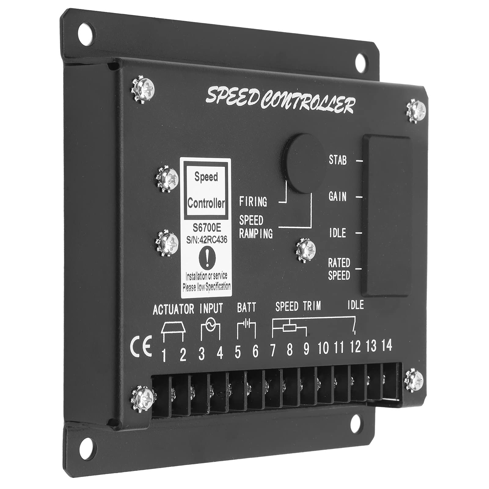 Regolatore di velocità del Motore Funzioni Multiple S6700E Risposta Rapida per Generatori Regolazione Ad Alta Precisione 12-32 V