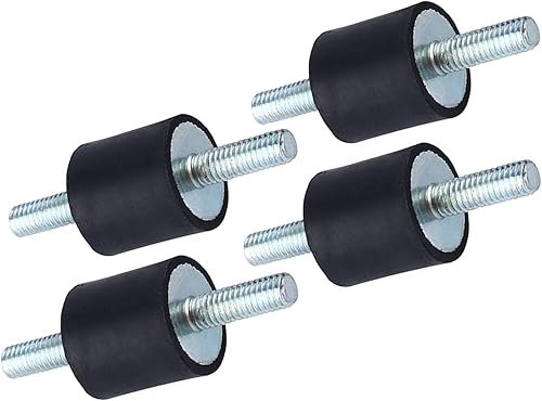 Miniatura 3 de Soportes aisladores de goma M6, paquete de 4 amortiguadores de bomba de compresor de aire M6, aislador antivibración, soportes de bobinas de goma,