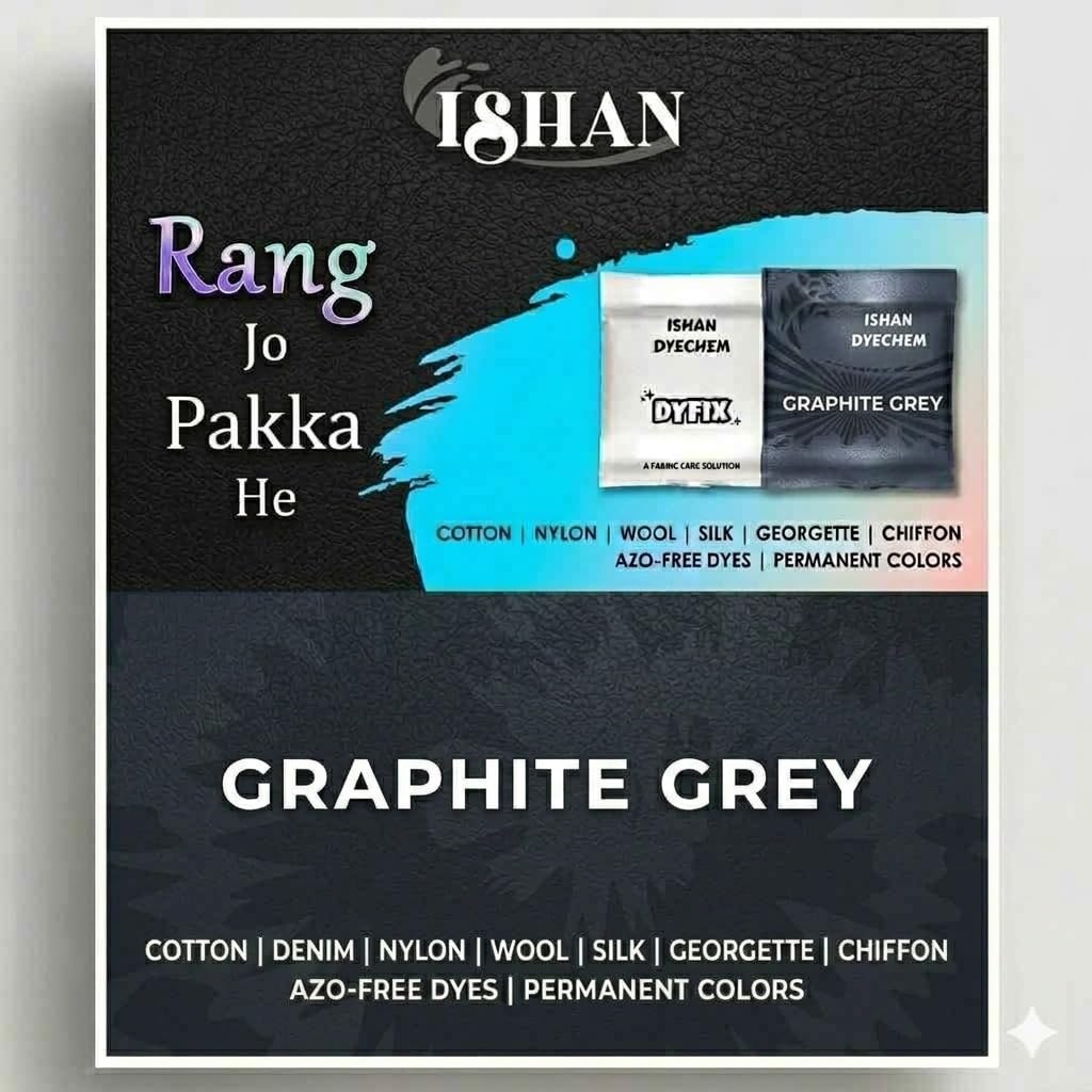 Graphite Grey Hot Water Dye, Permanent Fabric Dyes for Old Faded Jeans and Clothes (Graphite Grey)-image-29