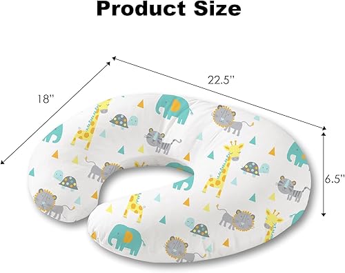 Vista 30 de Little Grape Land - Almohada de lactancia para bebés, de apoyo, alimentación con biberón, tiempo boca abajo, con funda lavable a máquina y relleno
