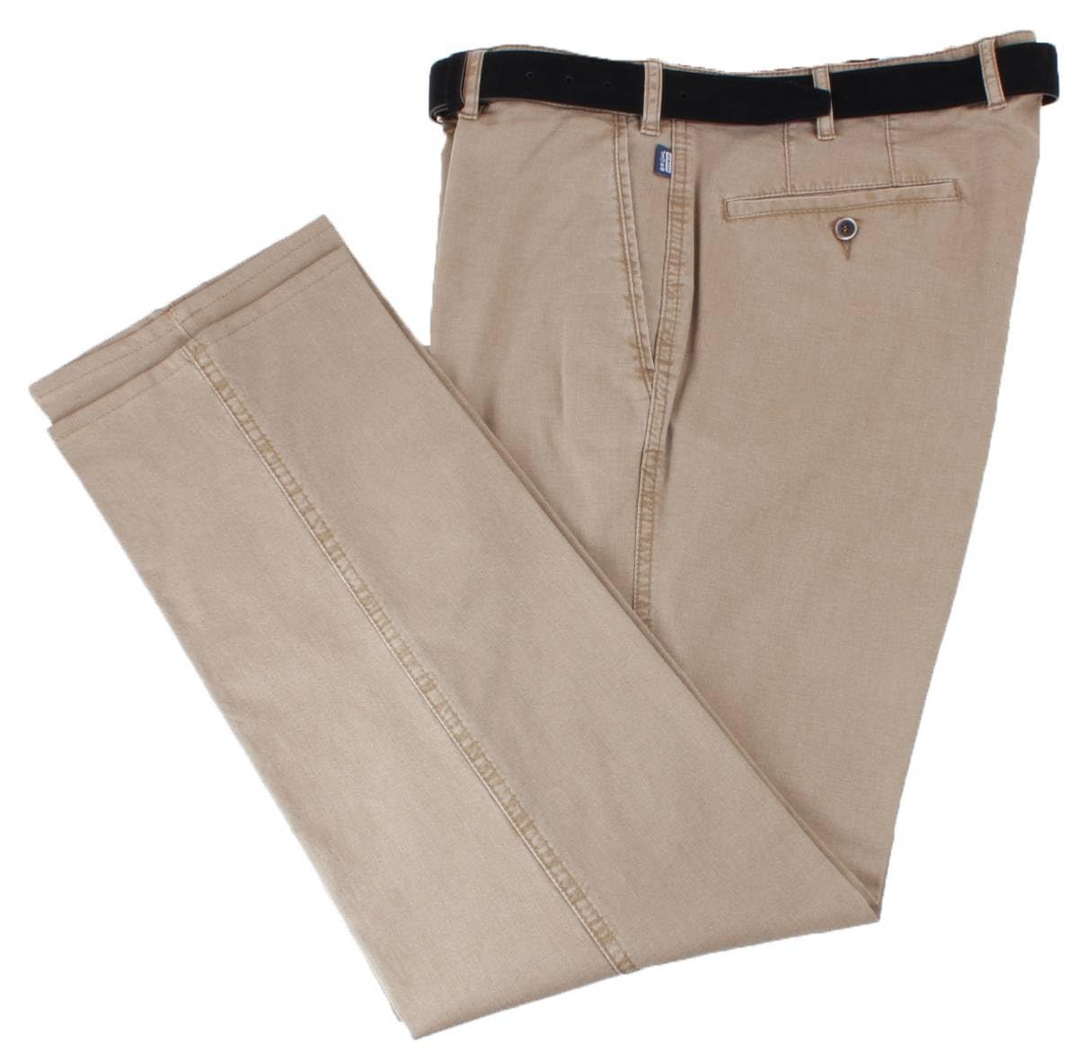 Bruhl Mens Montana Micro Structure Chinos - Putty Beige - W44 L32