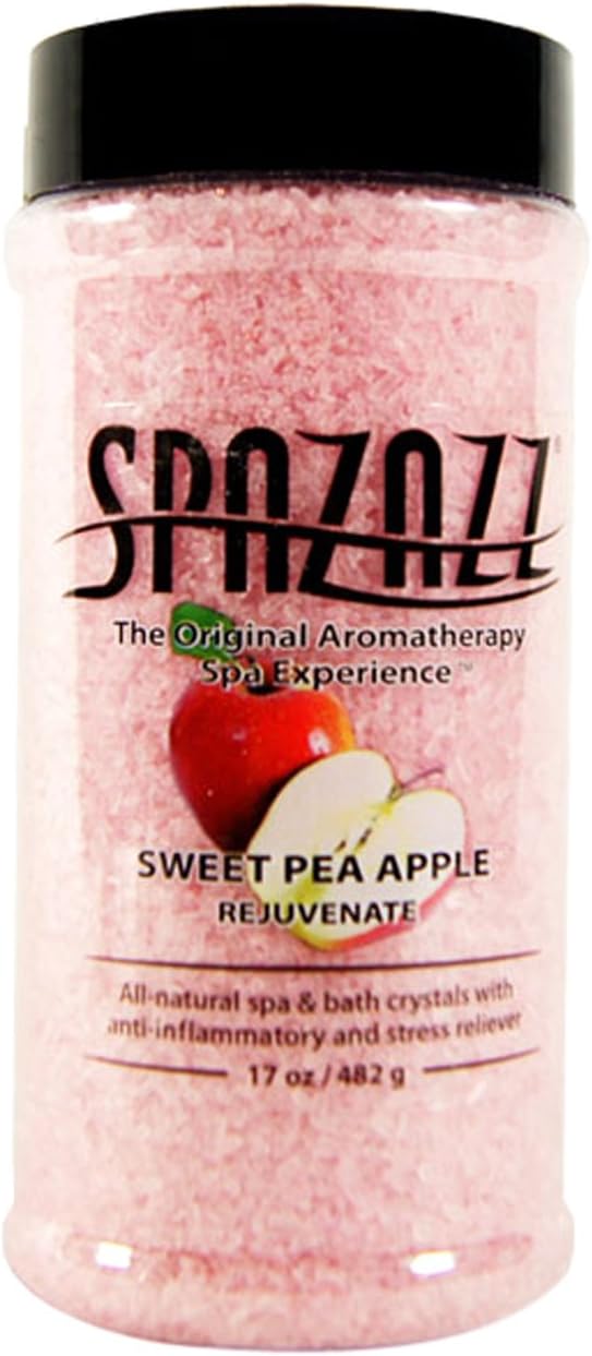 Spazazz SPZ-104 Original Crystals Container, 17-Ounce, Sweet Pea Apple Rejuvenate