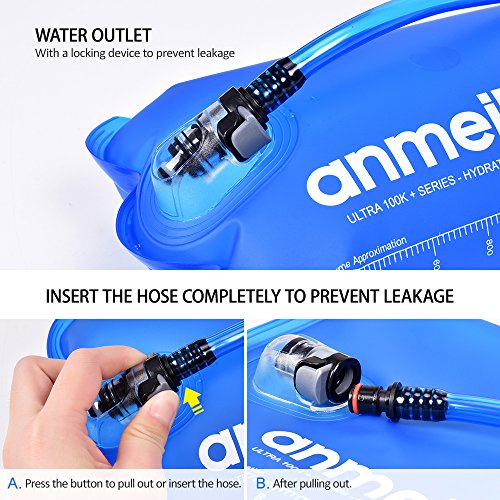 Festnight Hidratação de 2 Litros Pacote de Hidratação À Prova de Vazamento de Bolha de Reservatório