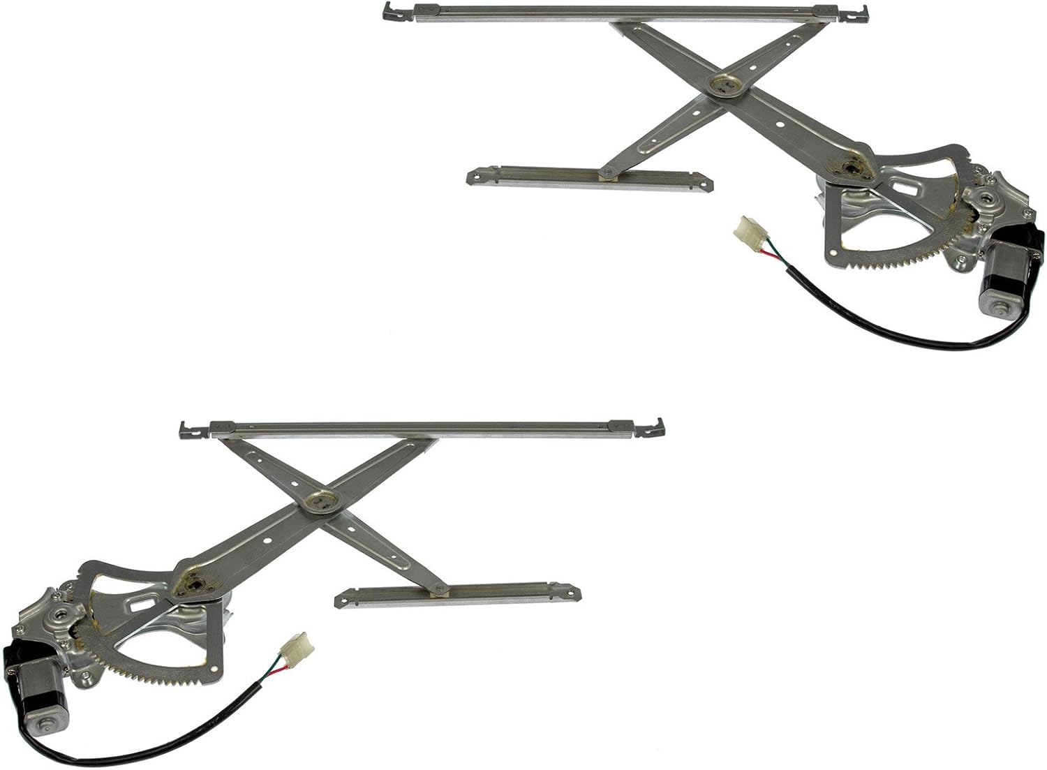 TRQ Front Power Power Window Regulator & Motor Assembly Set Compatible with 2007-2015 Toyota Tundra