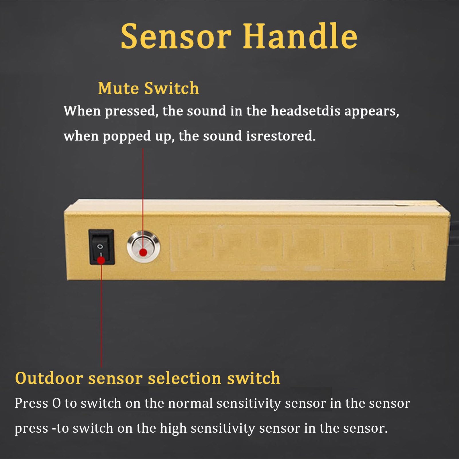 Wasserleckdetektor FüR Unterirdische Rohre, Ultraschall-Wasserleck-Geophonsensor, Wasserleck-Geophonsensor FüR Den Heim- Und AußEnbereich, 3 Meter Erkennungstiefe