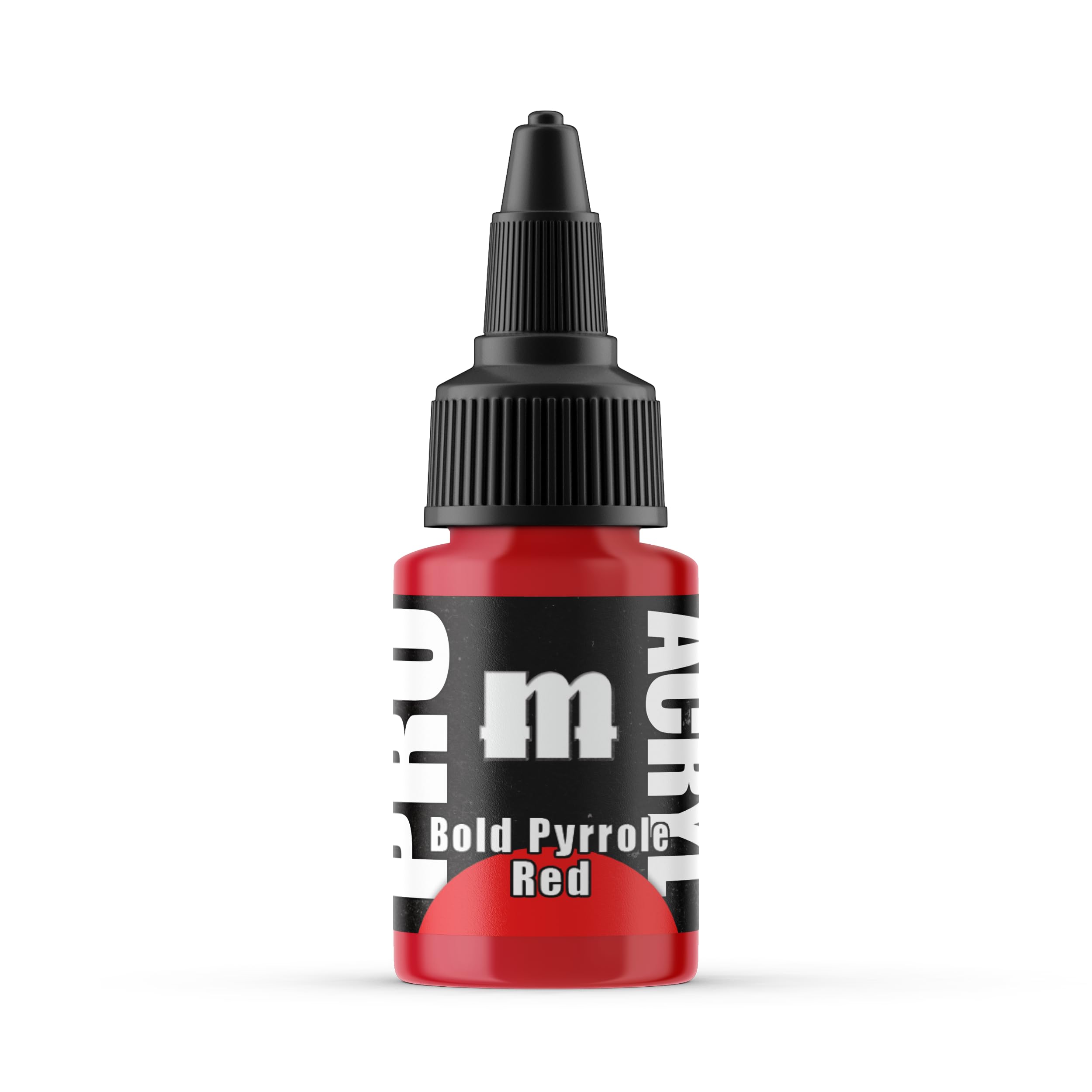 Monument Hobbies PRO Acryl 22ml Acrylic Paint - Non-Toxic Acrylic Paint for Miniatures and Wargames - Compatible with Both Brush and Airbrush Techniques - Bold Pyrrole Red