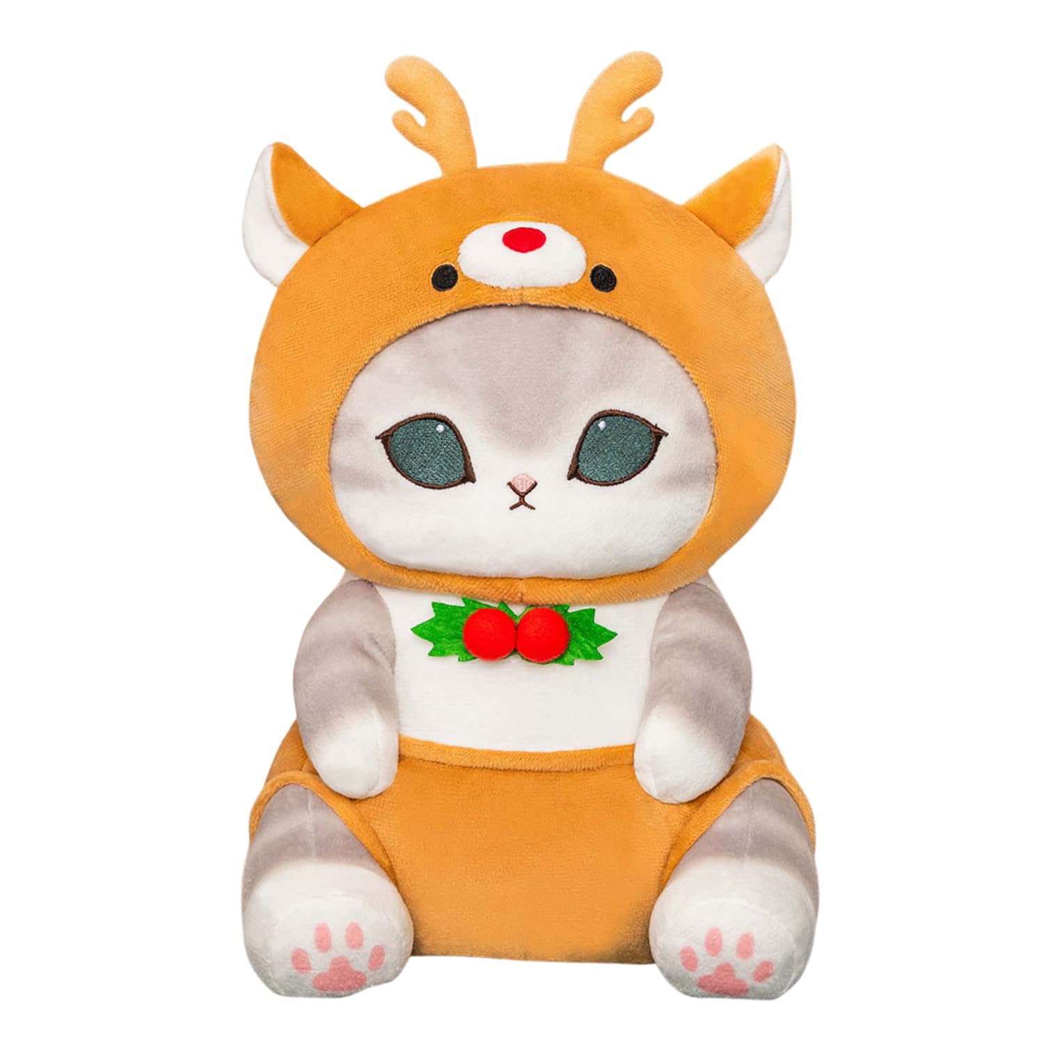 モフサンド　mofusand クリスマスにゃんBIGぬいぐるみ　サンタ　トナカイ Amazon.co.jp: mofusand クリスマスにゃん BIG ぬいぐるみ 全2種 約