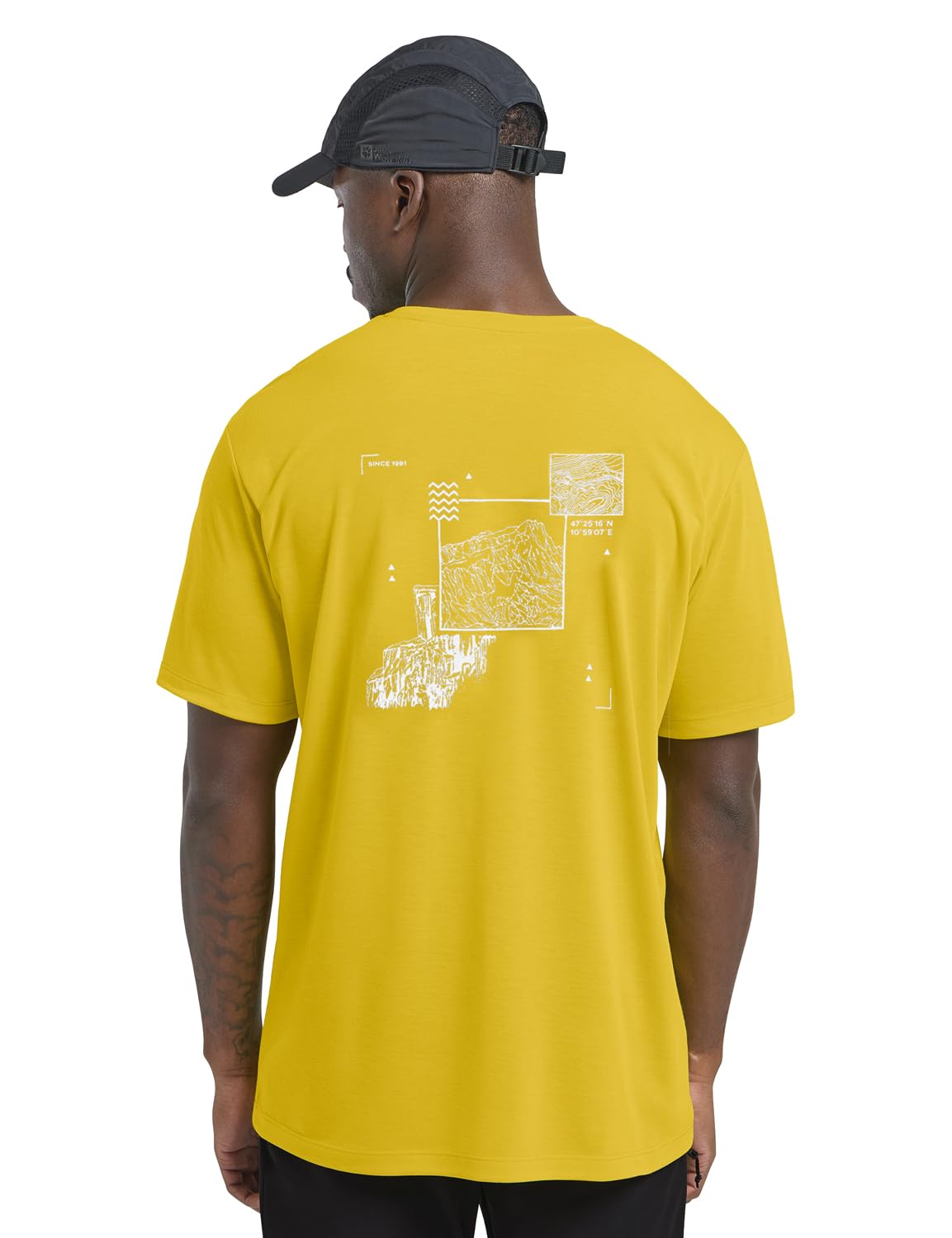Jack Wolfskin Herren Vonnan Graphic M T-Shirt, Peak Trail Chartreuse, 3XL EU – Ansicht 2