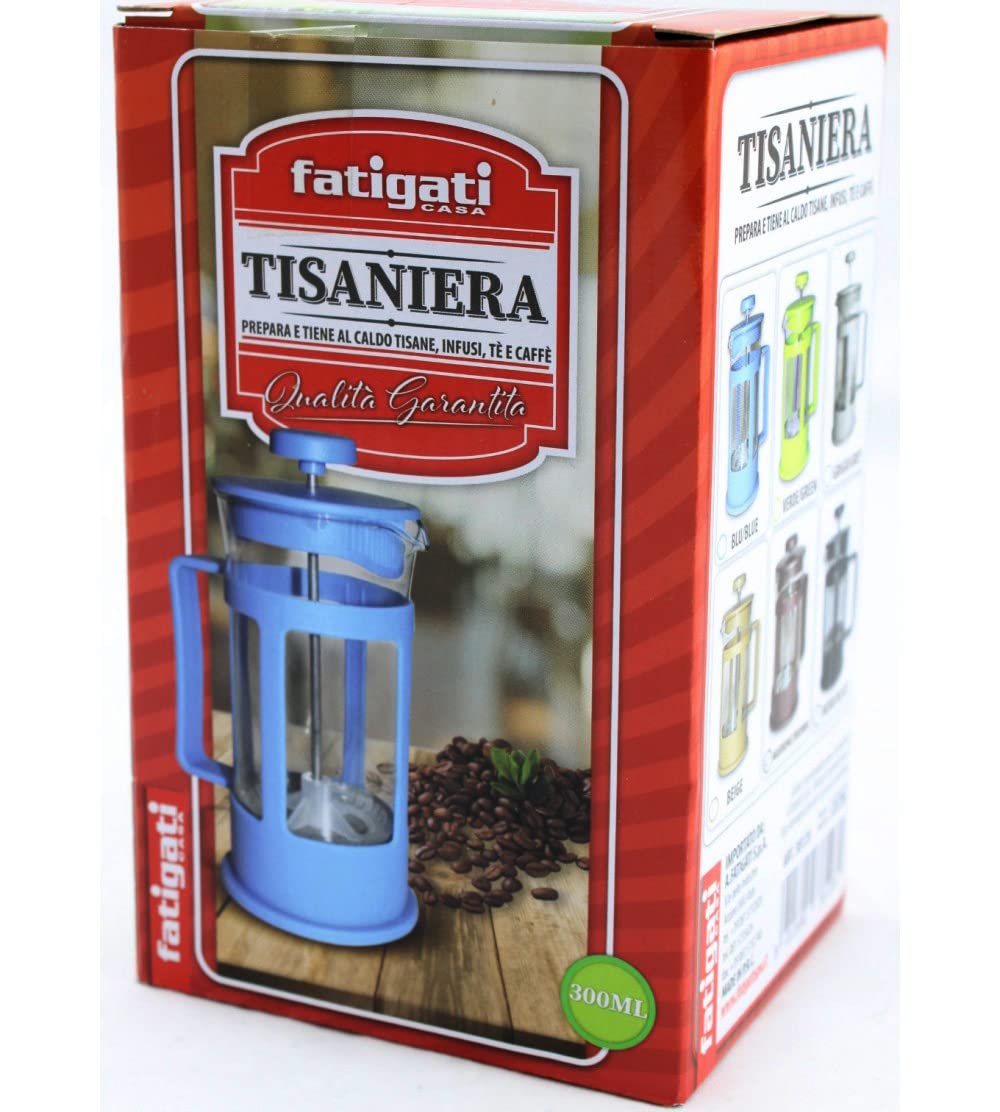 Tisaniera - Espumador de leche manual de cristal, 300 ml - Máquina para té - Infusión - Espuma para café leche