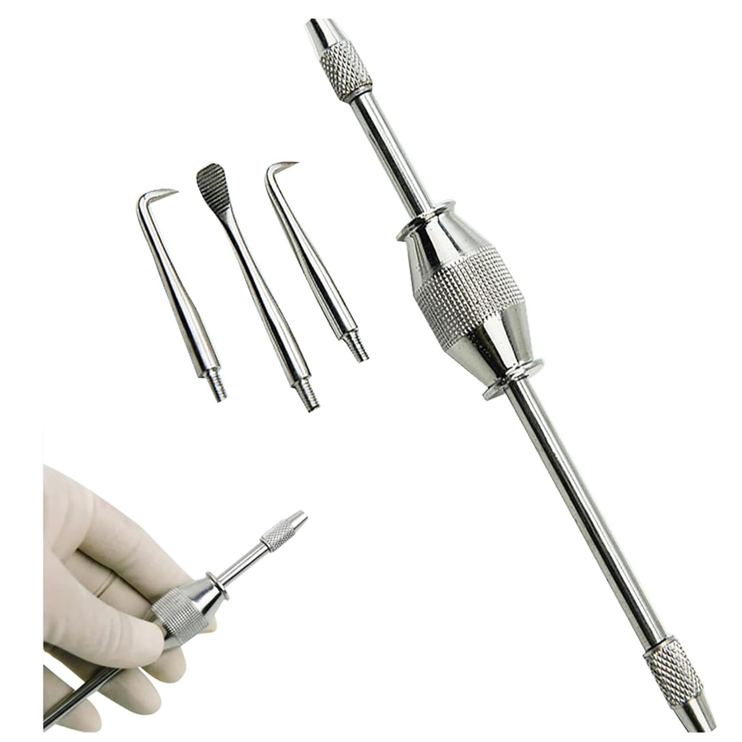 Dissolvant De Couronne Automatique, Outils De Dissolvant De Couronne, Dissolvant Dentaire De Couronne Avec Accessoires, Dissolvant Automatique De Pont En Acier Inoxydable