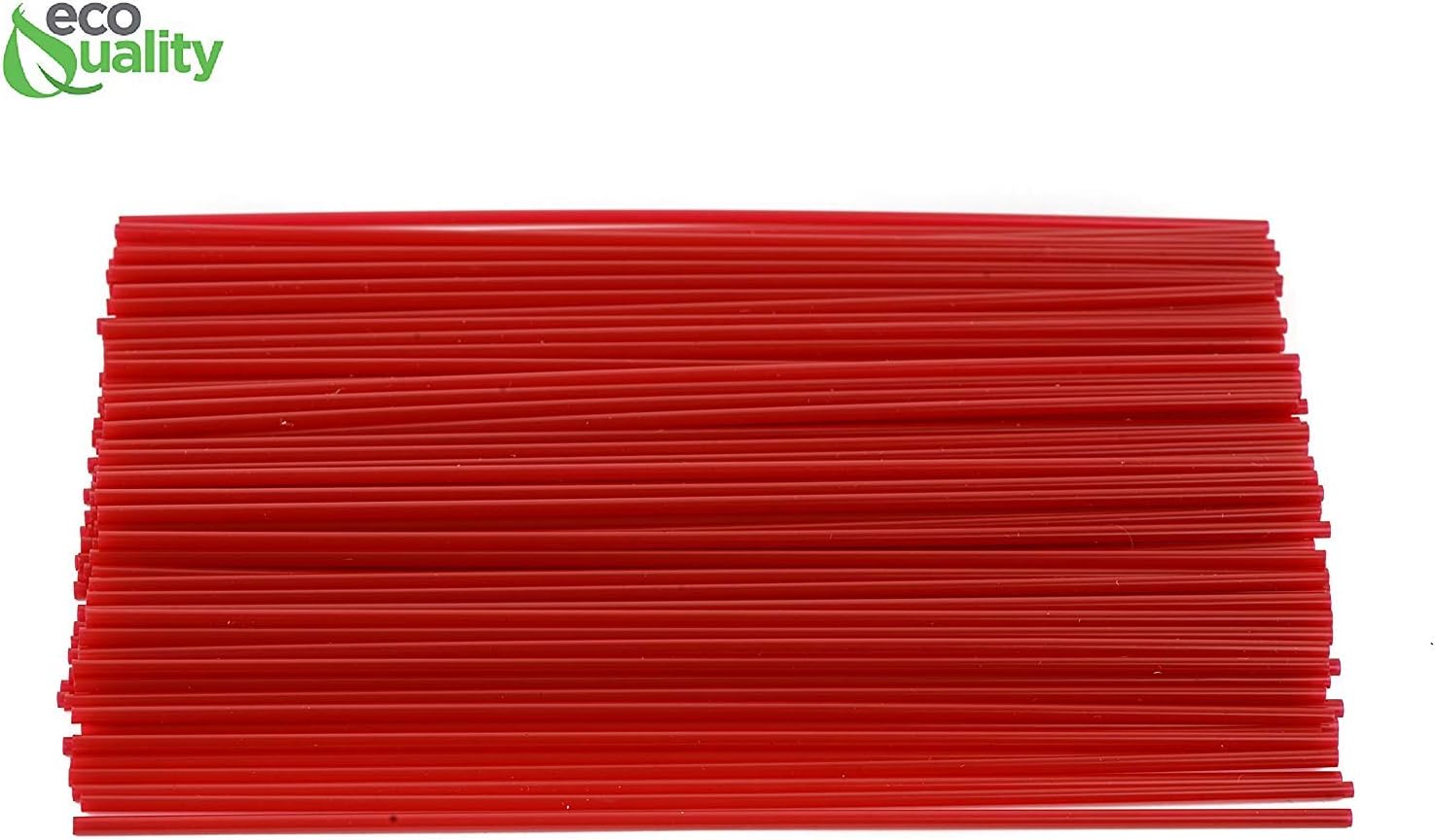 7000 Count Plastic Stirrer 7.5inch, Sip Stirrer, Sip Straw, For Coffee, Cocktail, Latte and Tea - 7.5 Inches, 1000/Box, Red