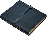 Vista 11 de Cuaderno Diario Marrón - Los Mejores Diarios de Cuero Cool Genuinos para Escritores Tamaño Pequeño 5.5x7.5 Pulgadas, Libreta Para Hombre y Mujer