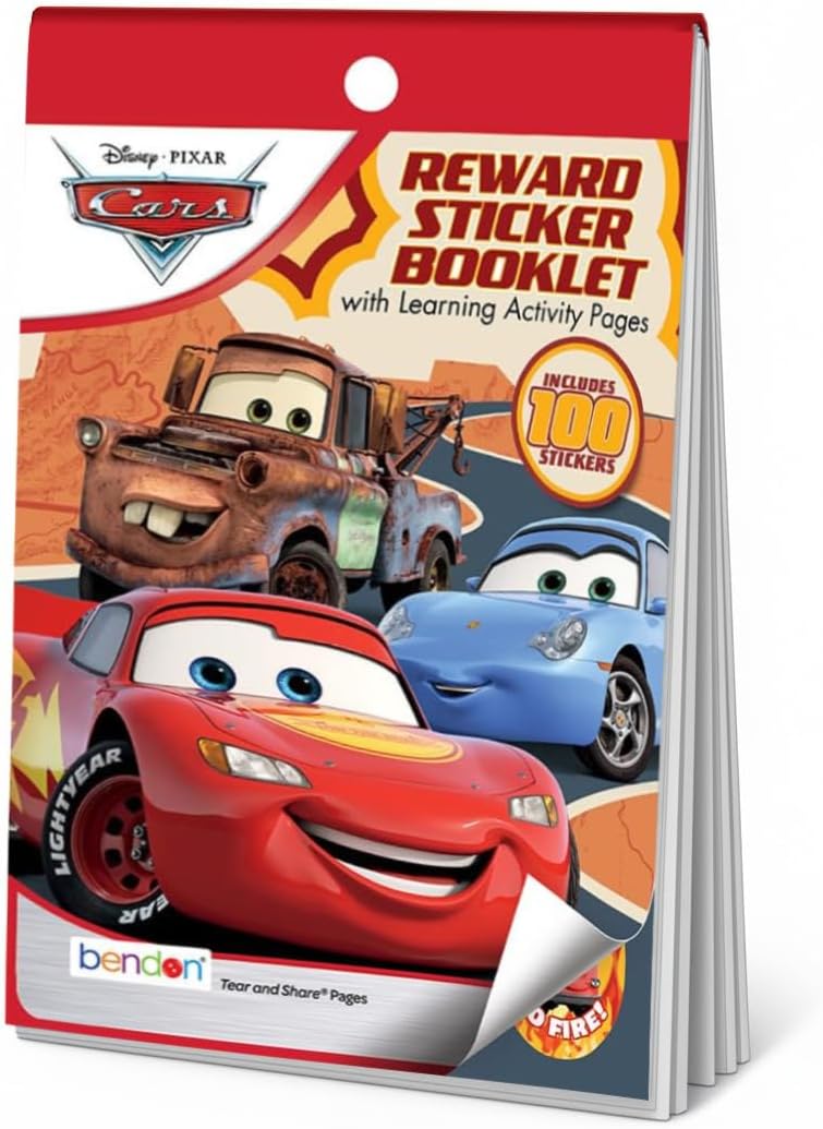 Amazon.com: Disney Pixar Cars Sticker Booklet 100+ Stickers | Car ...