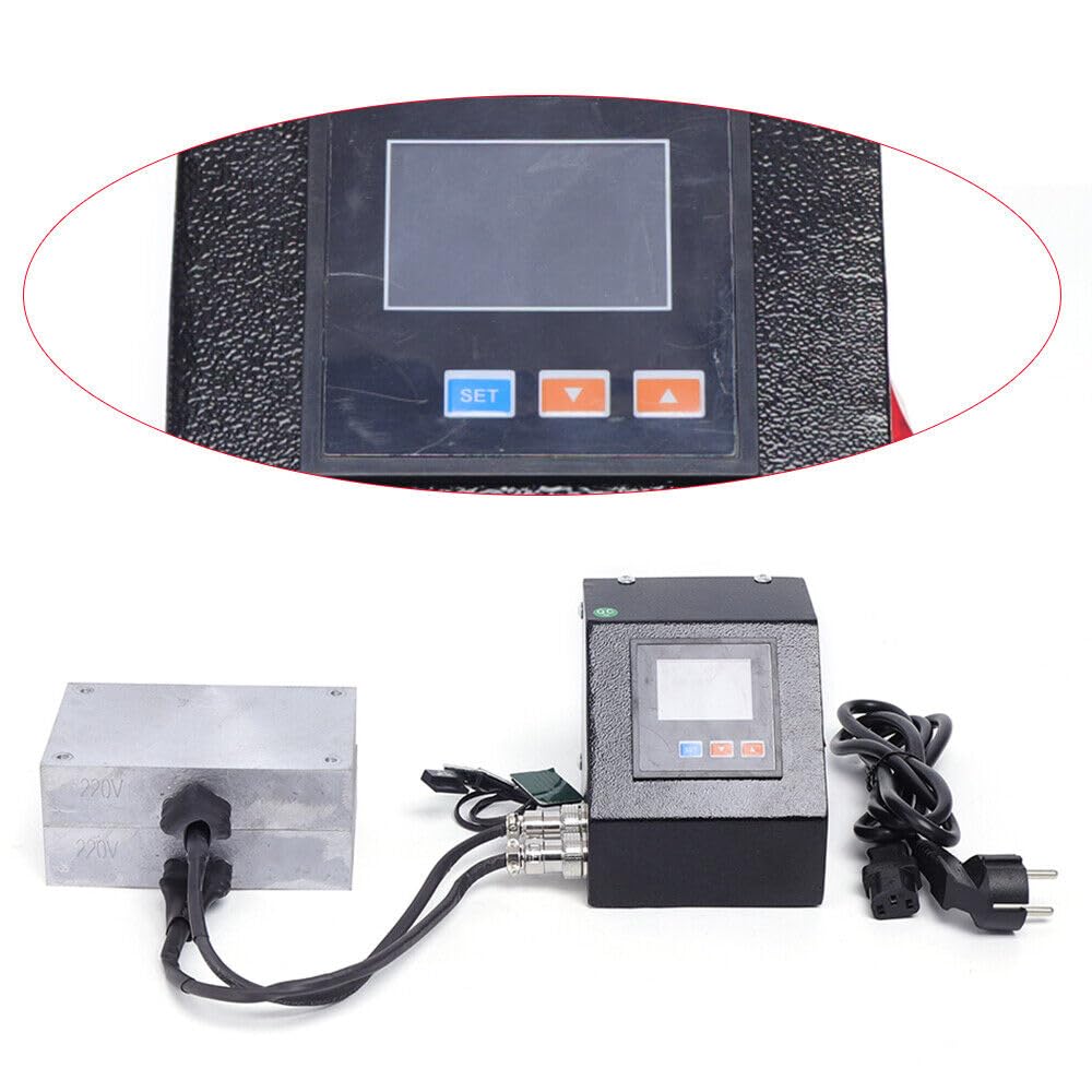 1200W Rosin Press pressare Calore Colofonia Macchina Doppia Piastra Riscaldamento Elettrica Colofonia Set