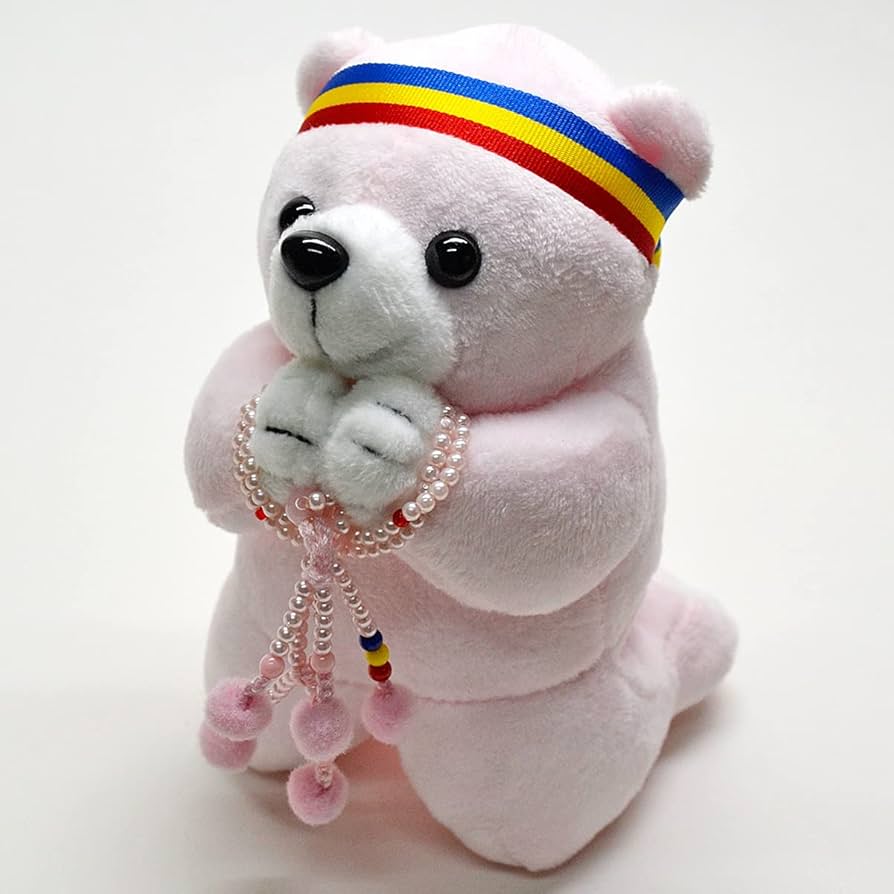 Amazon｜念珠付きお祈りクマさん【選べるカラー展開】050・051