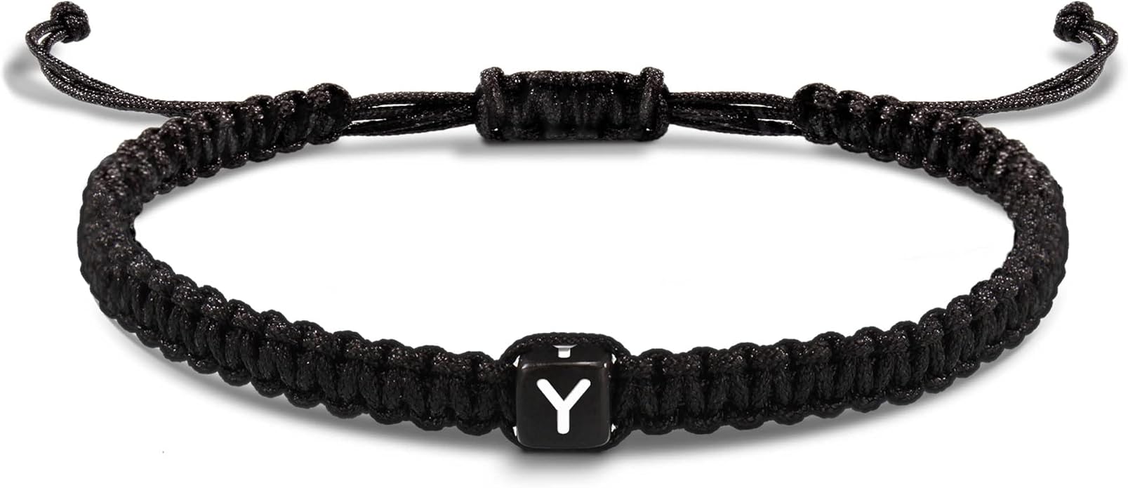 Initial Bracelets for Women Men Gifts for Her Teen Girl Best Friend Birthday Graduation Dainty Braided Bracelets Letter A-Z Charm Adjustable Link Mother's Day Jewelry Mom Christmas Gifts Valentine's Day Jewelry