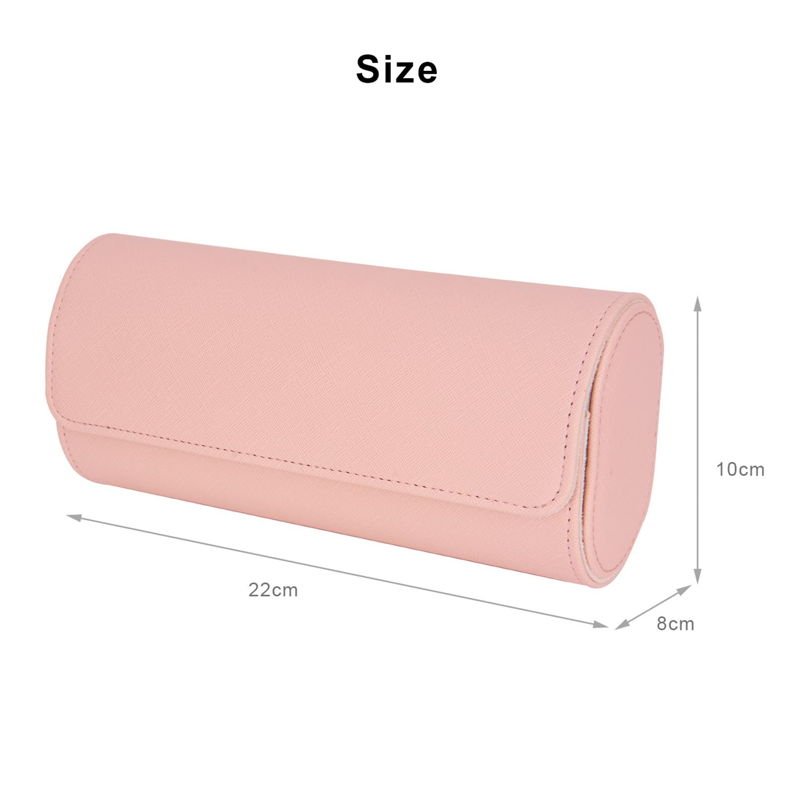 Boîte de rangement compacte rétro en polyuréthane pour montres et bijoux