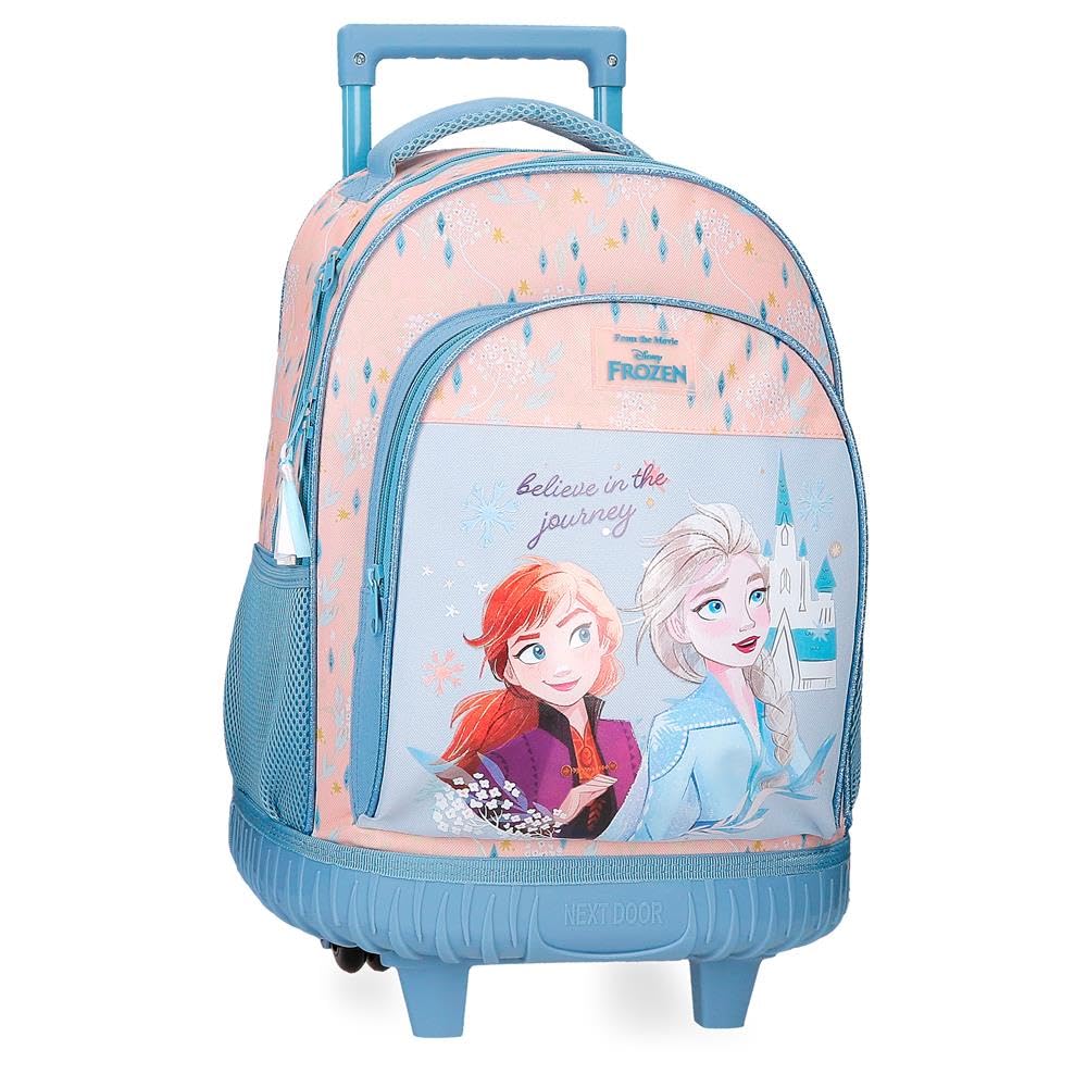 Disney Joumma Bags, Frozen Believe in the journey,mochila infantil, mochila escolar, fabricada en Poliéster, Tirantes anchos y ajustables, varios bolsillos y compartimentos.