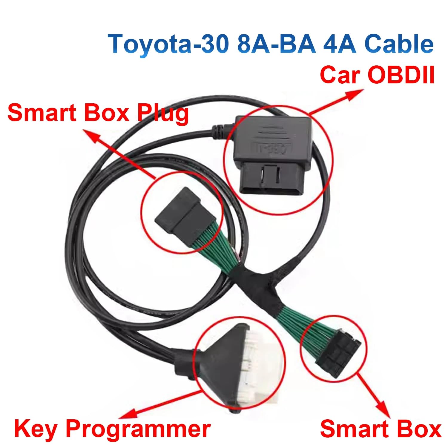 ITCARDIAG A-30 8A-BA Cable for Toyota 4A Smart Key Cable for OBDSTAR for Autel IM508 IM608 K518 for Xhorse Key Tool Plus All Key Lost