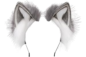 Premium Grey Wolf Ears Headwear: An Enchanting Accessory for Cosplay Adventures and Fantasy Enthusiasts
