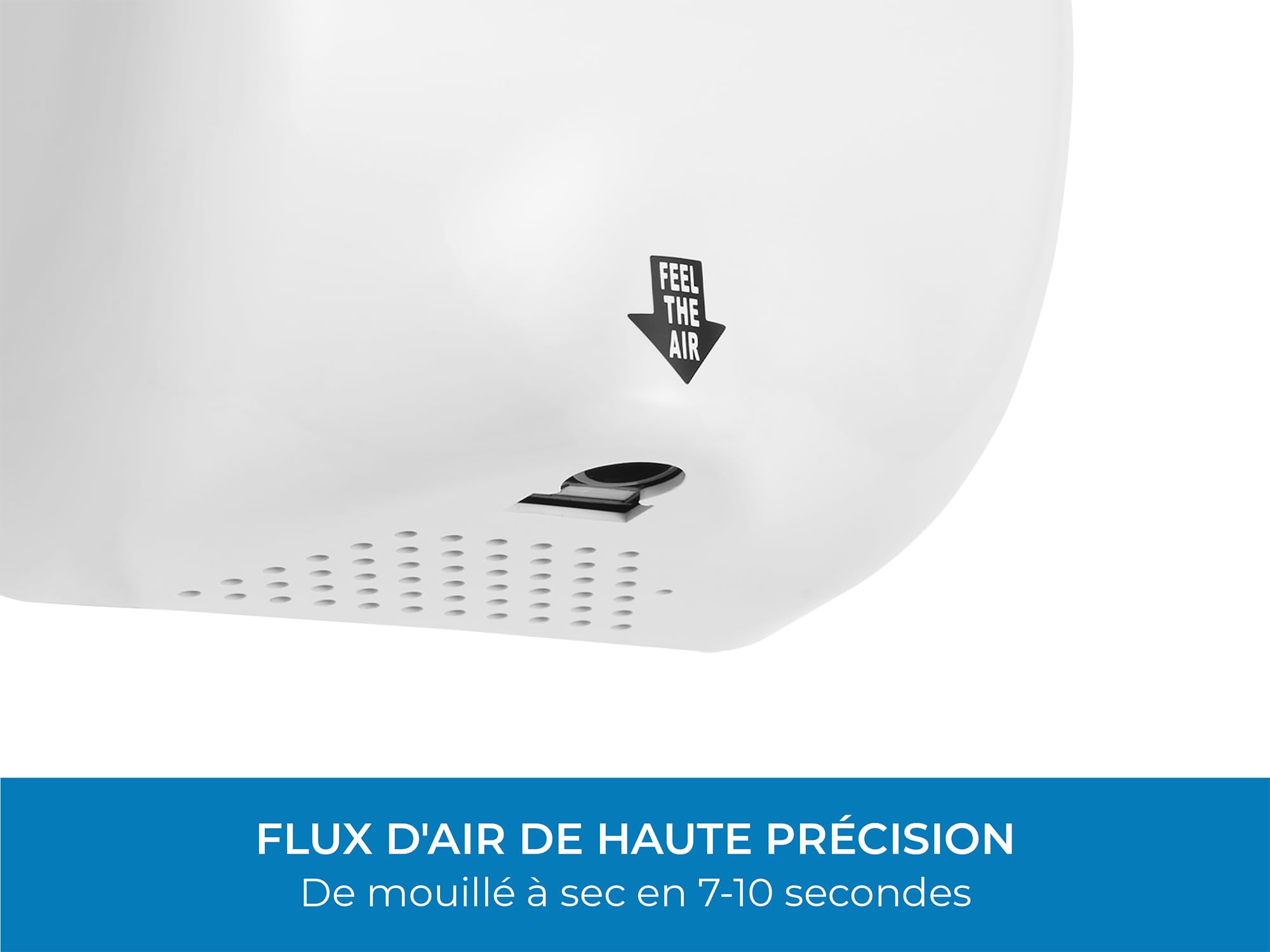Generic Turbo - Sèche Main Électrique | Sèche Mains Vitesse Rapide Basse Consommation Écologique | Sèche Mains Automatique Mural