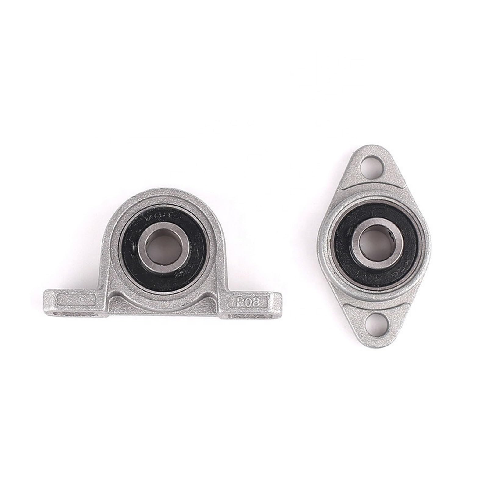 JJHQOKYNA 4pcs Kp08 Kfl08 Kfl000 Kp Bearing Insert Shaft Support Spherical Roller Zinc Alloy Mounted Bearings Pillow Block Housing(KP004 20mm)