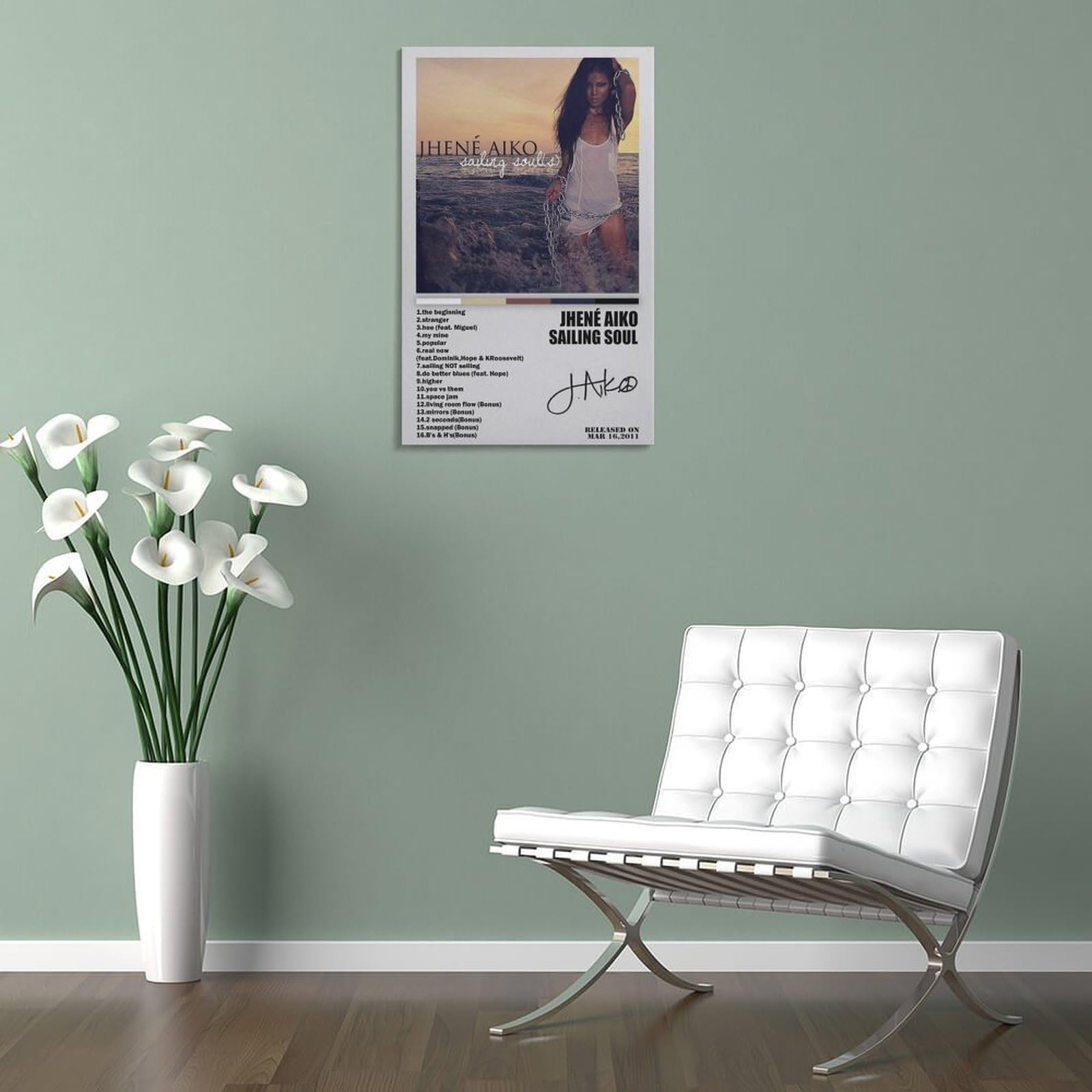 【額縁付き】Jhene Aiko Sail Out A2ポスター Sail Out • Jhene Aiko Album Poster - Set of Two, Rnb, Hip-hop - Etsy