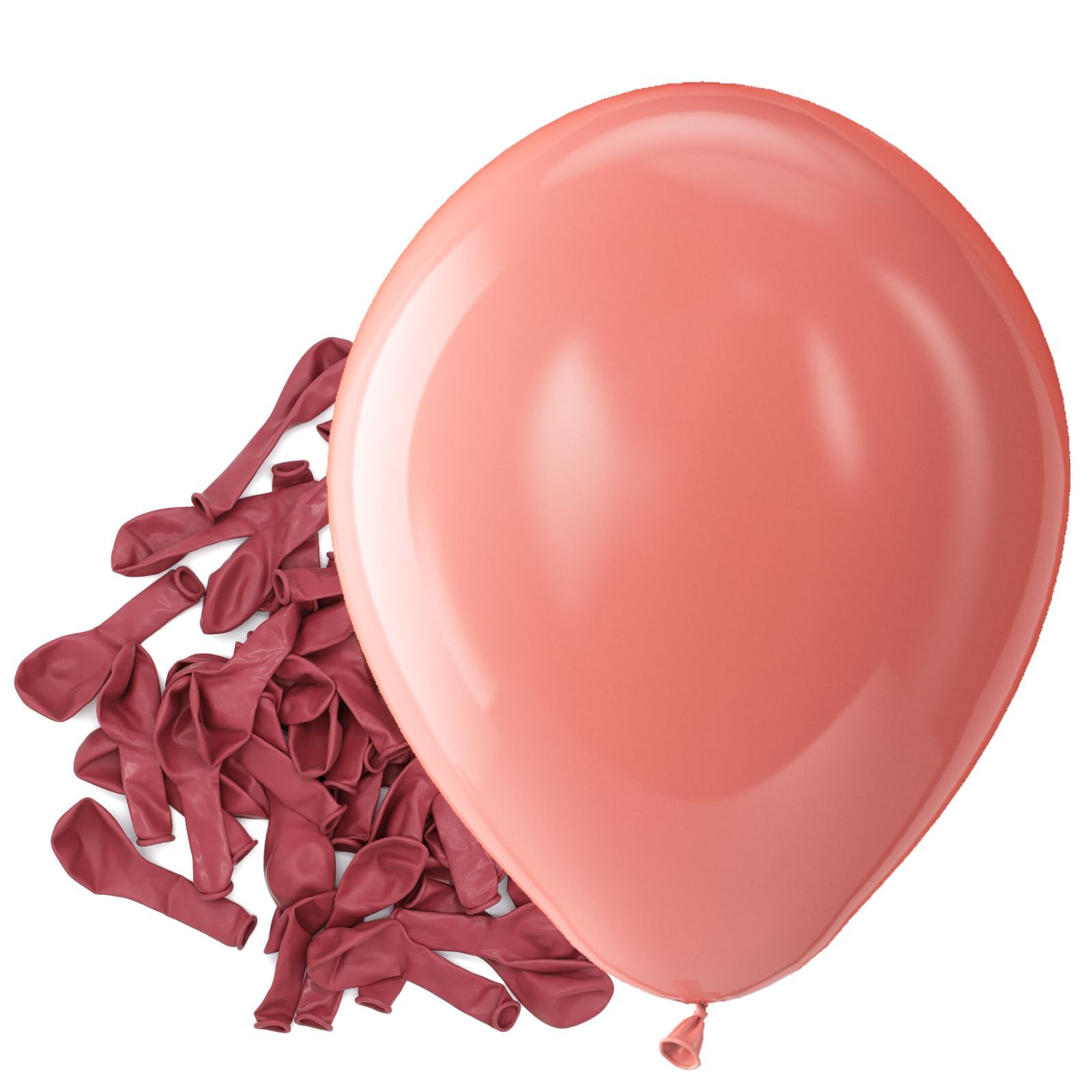 Bezente Dusty Pink Latex Party Balloons - 150 Pack 5 Inch Small Matte Blush Rose Pink Helium Balloons - main product image