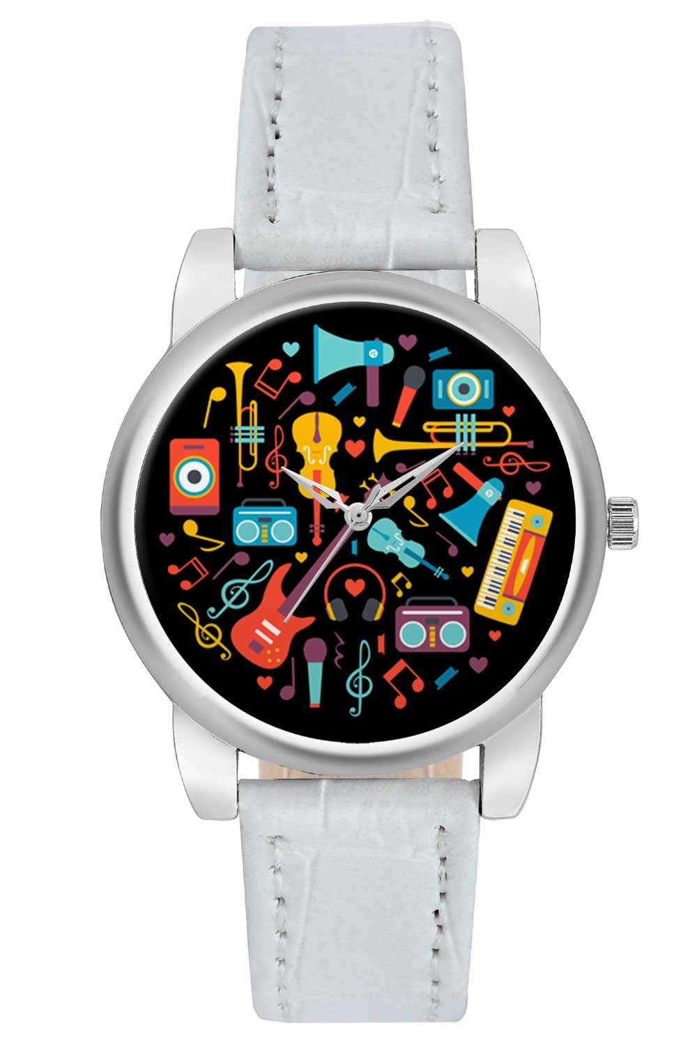BIGOWL Musical Instruments Circle Illustration Designer Analog Wrist Watch for Women (B01IC3IOSG) Amazon Price History, Amazon Price Tracker
