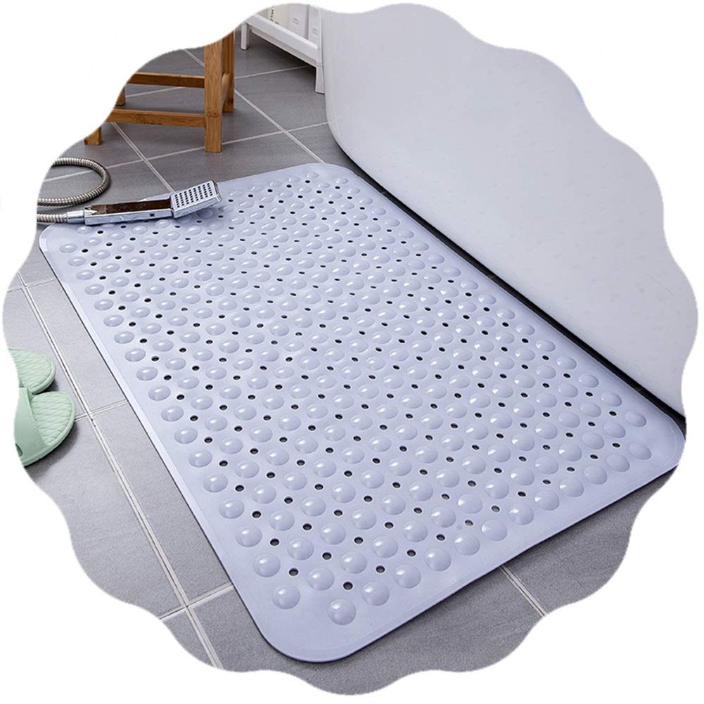 Alfombrilla de ducha antideslizante de madera con ventosas y agujeros de drenaje, almohadilla de ducha antideslizante para un uso seguro en el baño, accesorio de baño resistente al agua