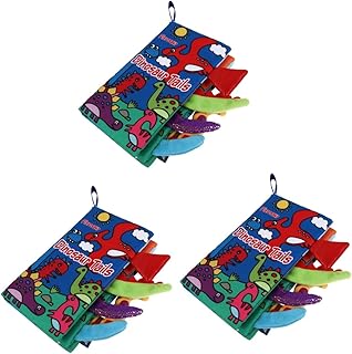 TOYANDONA 3 Peças Livro De Pano De Cauda Livro De Brinquedo Para Meninos E Meninas Livro De Treinamento De Cognição Livro Macio Para Bebês Livros Educacionais Iniciais Livro De Aprendizagem