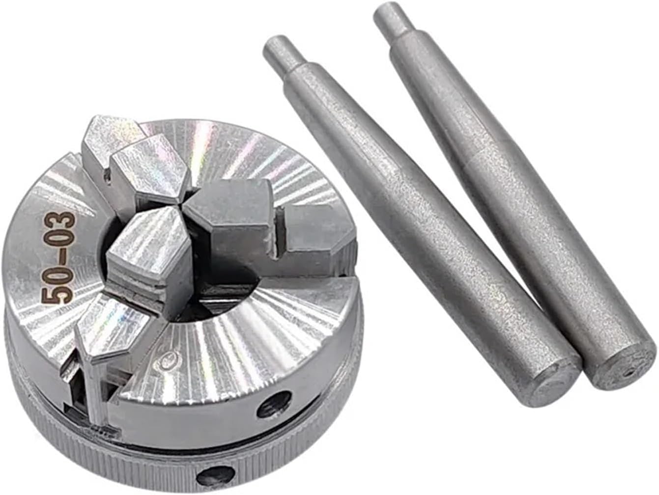 50mm Mini 3 Jaws CNC Wood Lathe Chuck High Precision Manual Lathe Chuck M14 Metalworking Machine Accessories Tools