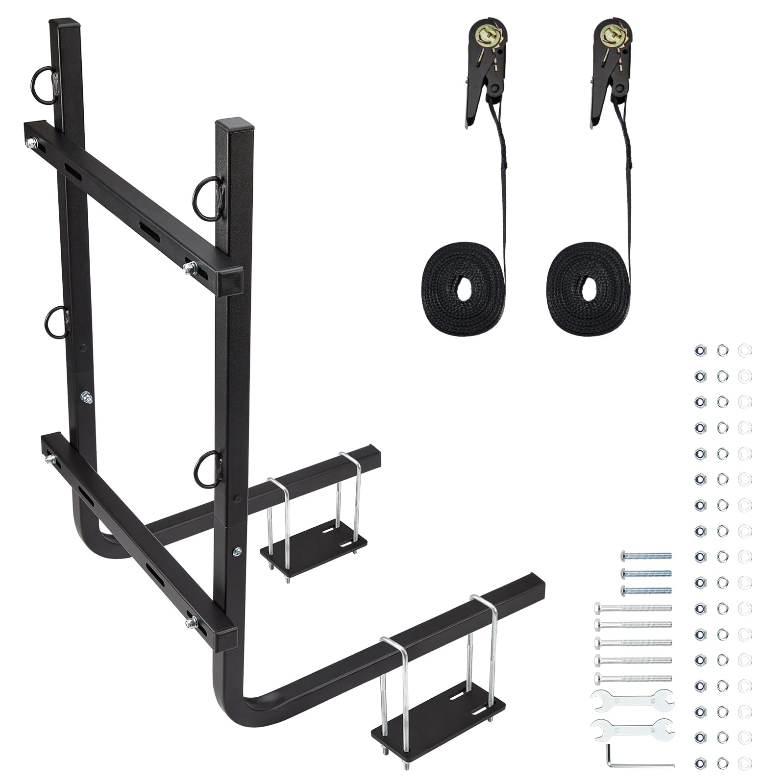 Supporto per serbatoio di rifiuti portatile aggiornato per serbatoio di rifiuti portatile compatibile con serbatoi da 15, 21, 28 e 36 galloni per paraurti da 4 "o 4,5" include cinghie a