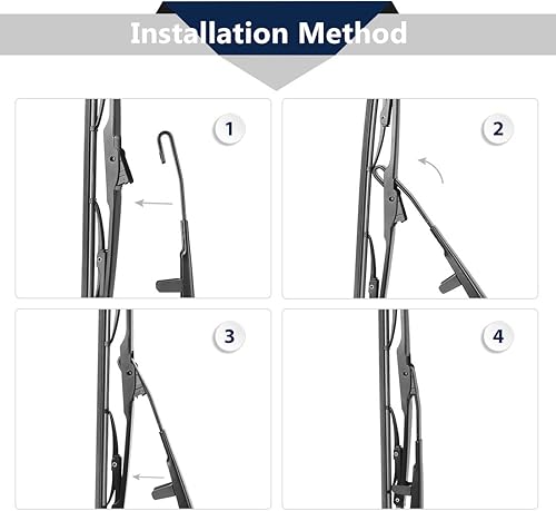 Miniatura 2 de X AUTOHAUX Juego de brazos de limpiaparabrisas trasero para BMW X5 E53 1999-78.976 - 17.717 in 18 pulgadas