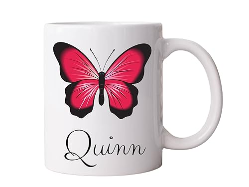 Custom Butterfly Mug with Name - 11oz Ceramic Mug with Custom Name & Butterfly  Personalized Butterfly Mug, Custom Name Mug, Your Name Here Mug,