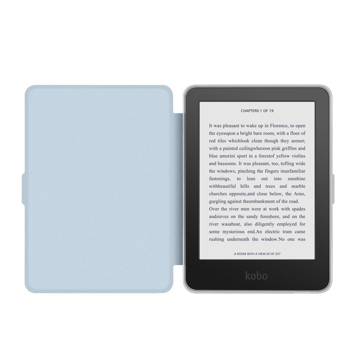 Magnetic Detachable Case Case for 6" Kobo Clara 2E 2022 Released, Ultra Clear Soft Flexible Transparent Acrylic Back Cover with Auto Sleep/Wake for Kobo Clara 2E — view 3